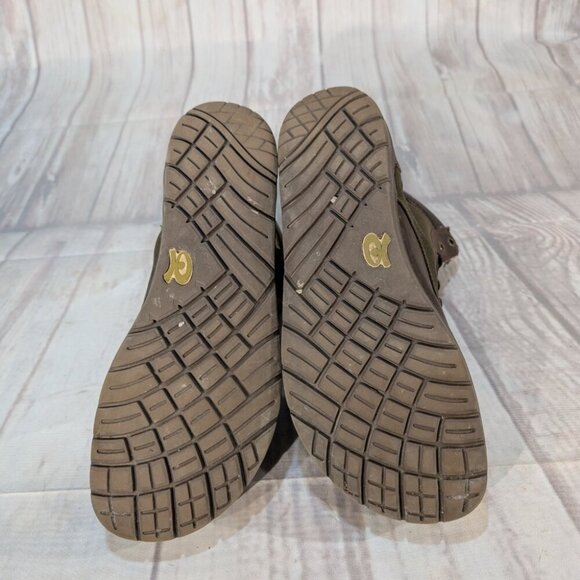 Lems Boulder Men's 12 Green Canvas Casual Retro Hiking Ankle Boot - Picture 7 of 7